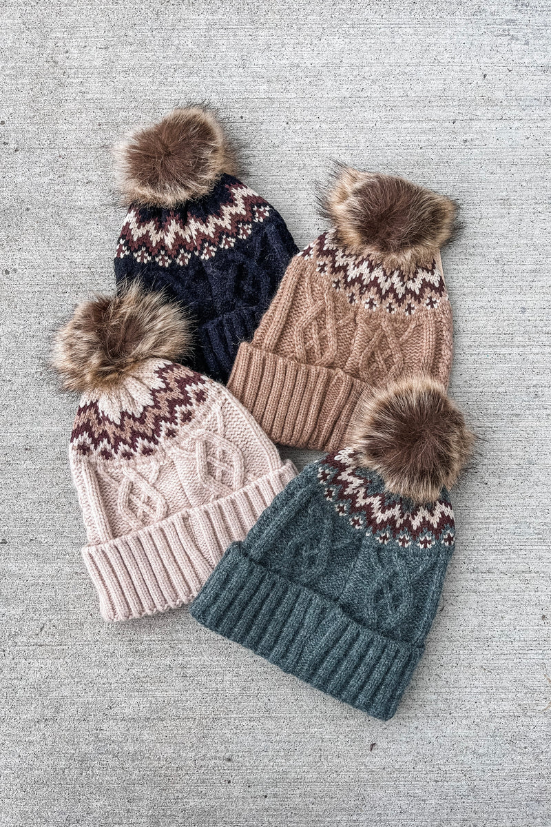 Sanibel Wool Fair Isle Beanie