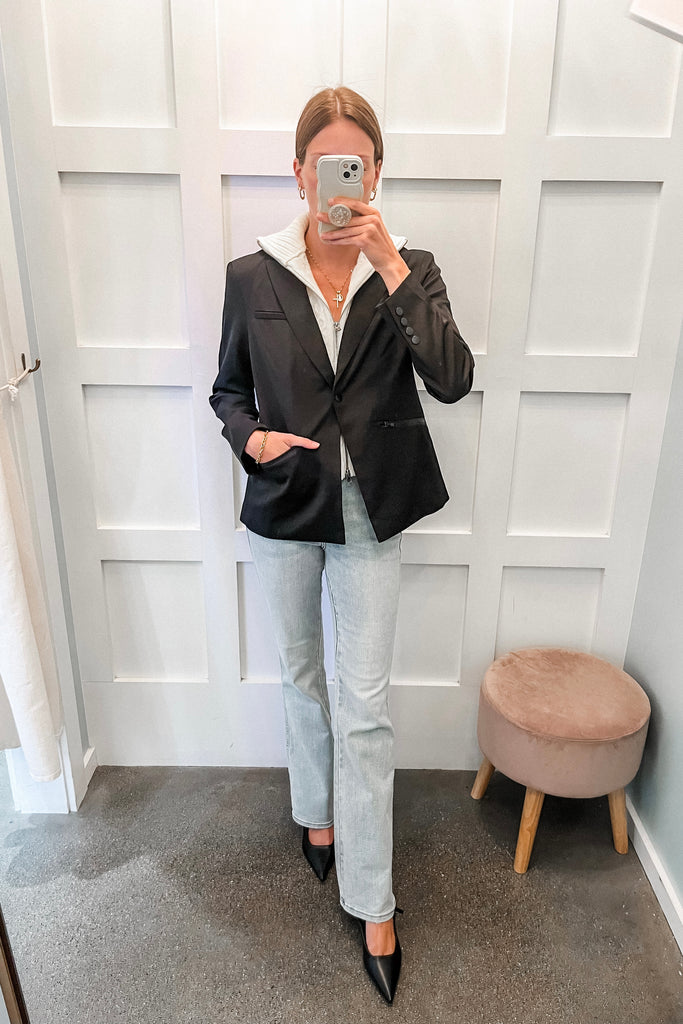 Brinkley Blazer Sweater Combo - BluePeppermint Boutique