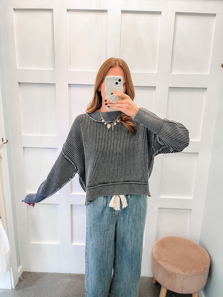 oversized ribbed sweater