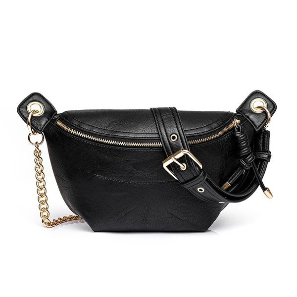 Luxe Convertible Sling Belt Bum Bag - BluePeppermint Boutique