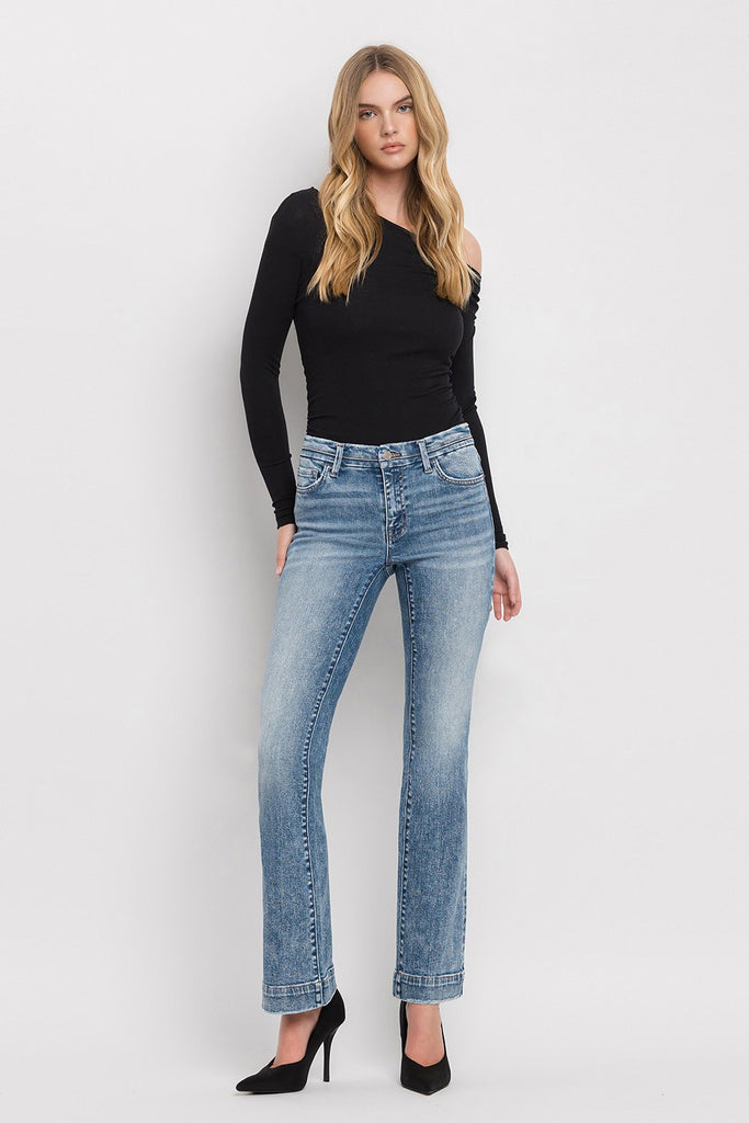 Mount Bruce Mid Rise Bootcut Jeans - BluePeppermint Boutique