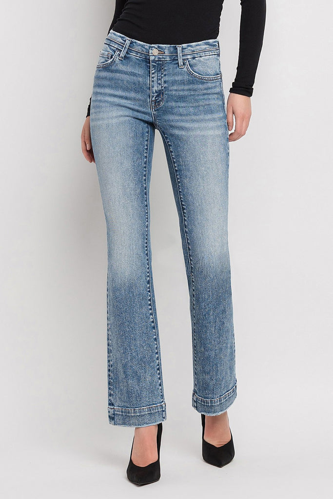Mount Bruce Mid Rise Bootcut Jeans - BluePeppermint Boutique
