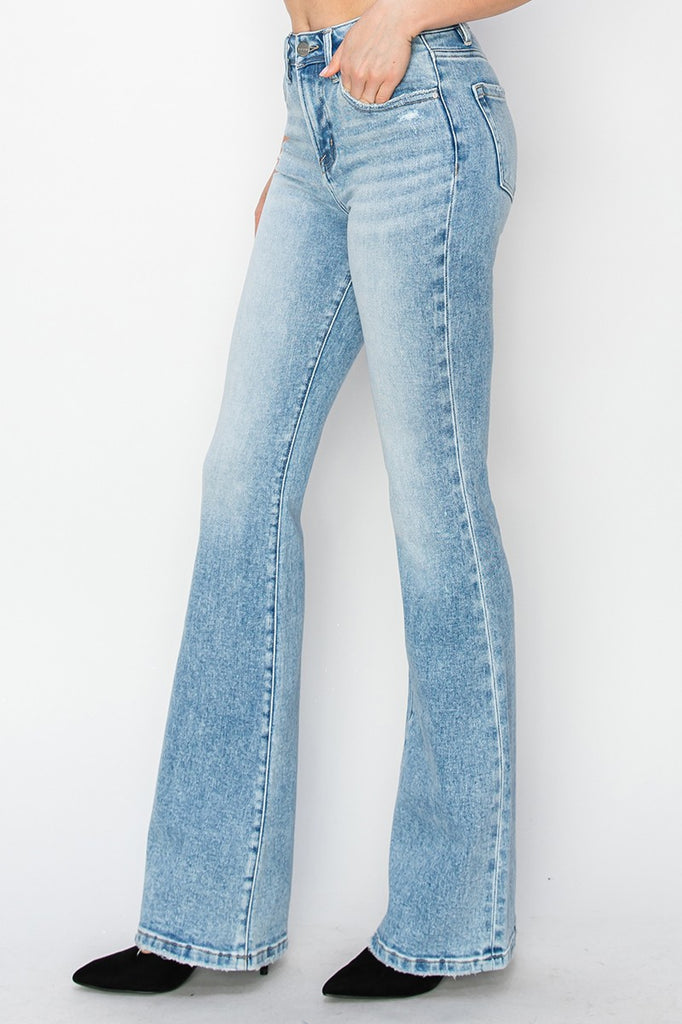 Risen | Laredo High Rise Bootcut Jeans - BluePeppermint Boutique