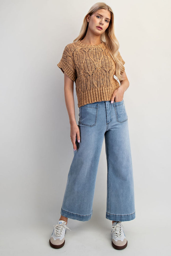 Dustin Sweater Top - BluePeppermint Boutique