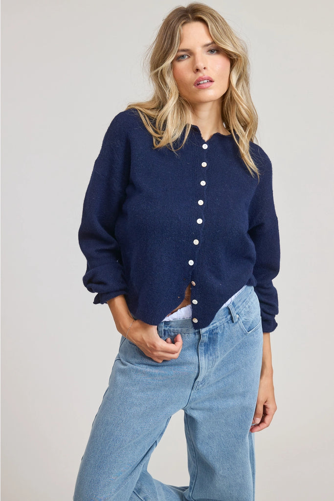 Starlight Button Cardigan Top - BluePeppermint Boutique