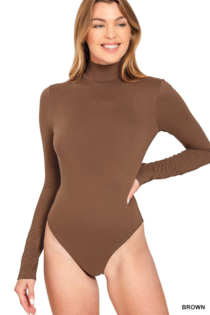Essential Mock Neck Bodysuit - BluePeppermint Boutique