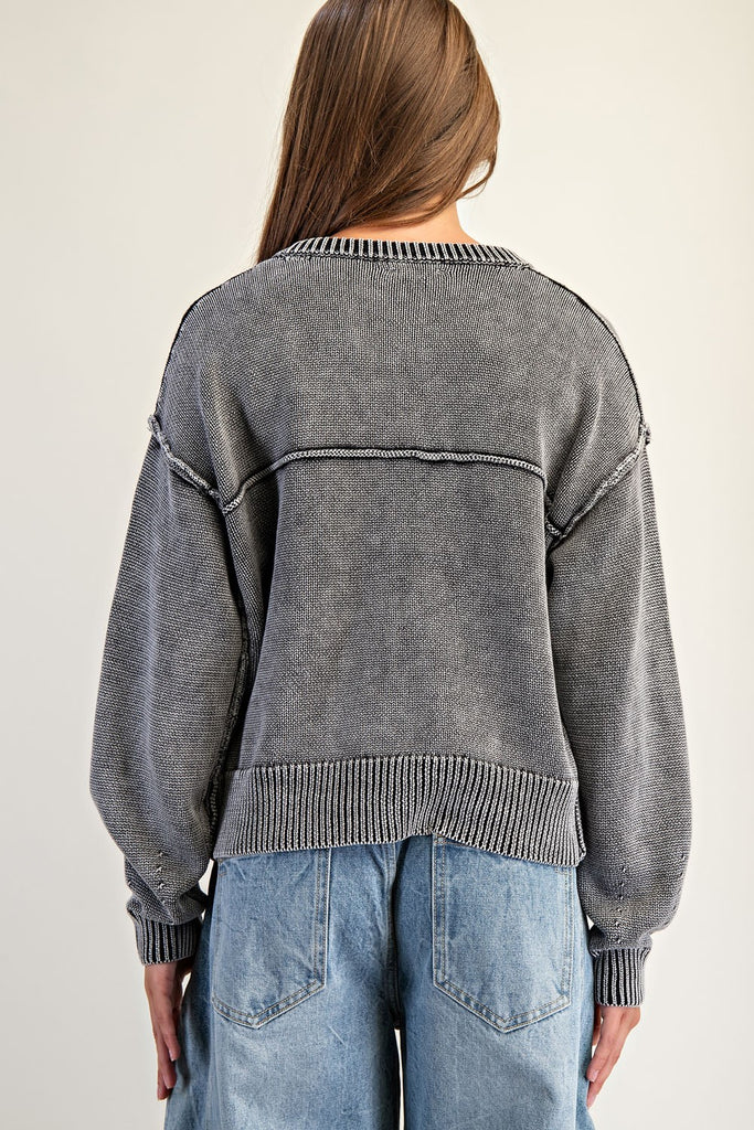 Chill Sunday Cardigan - Black - BluePeppermint Boutique