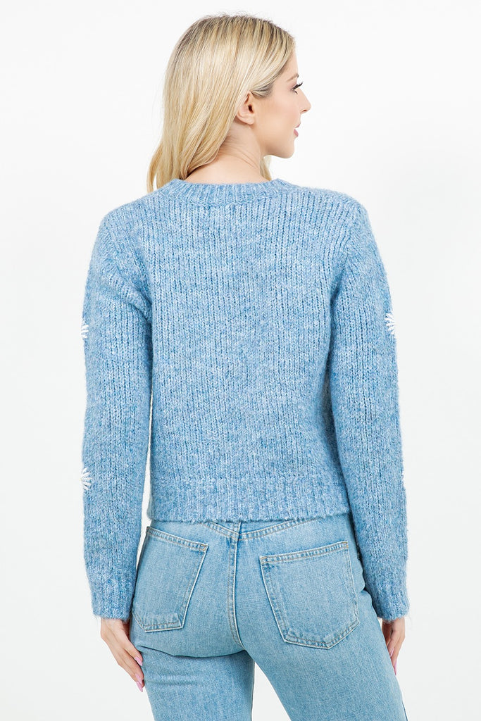 Daisy Doo Sweater - BluePeppermint Boutique