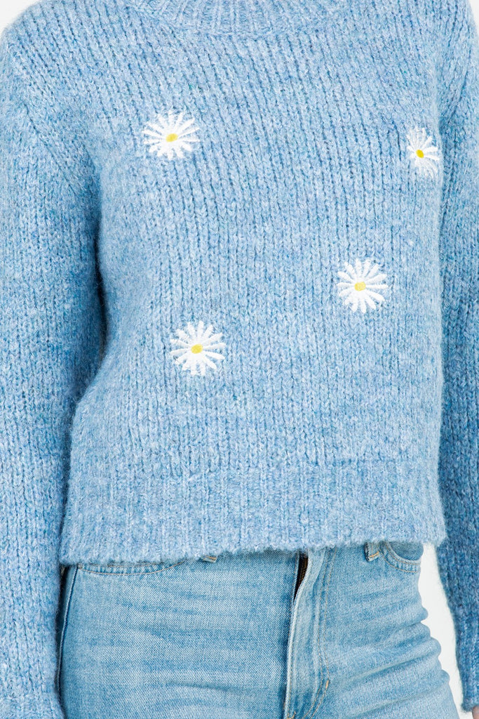 Daisy Doo Sweater - BluePeppermint Boutique