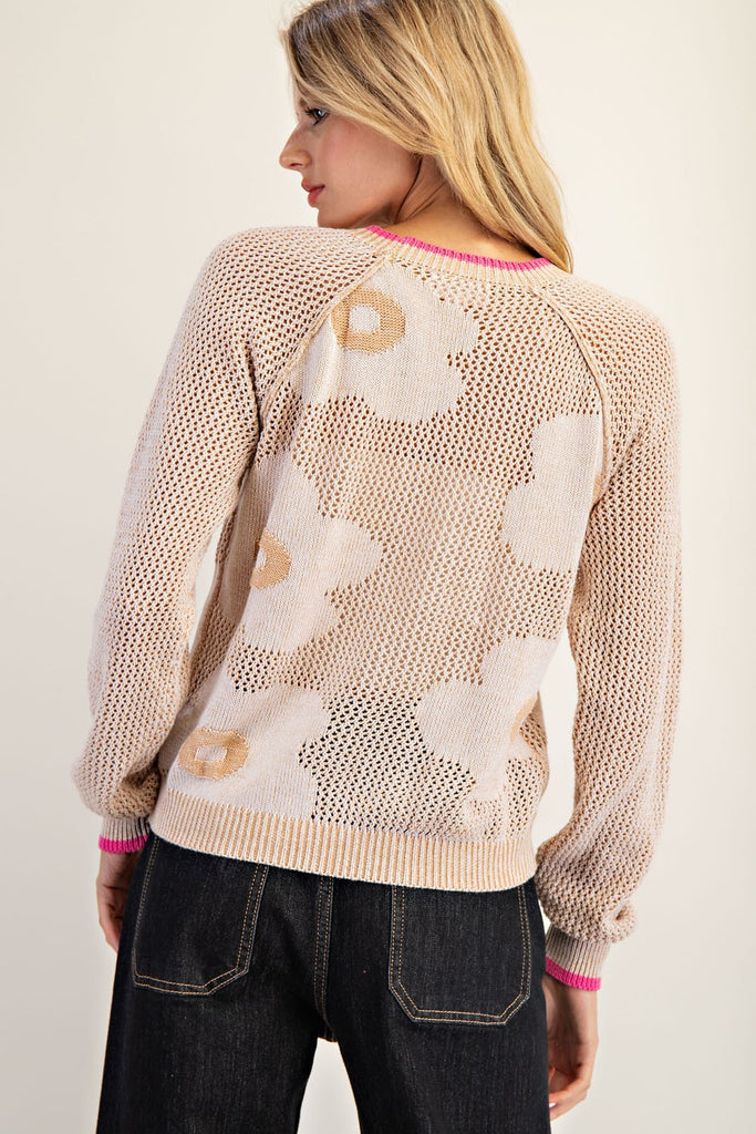 Blossom Flower Sweater - BluePeppermint Boutique