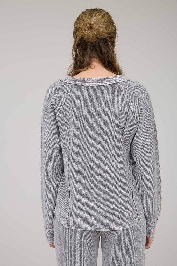 Tucker Ribbed Long Sleeve - BluePeppermint Boutique