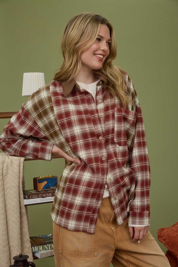 Smokestack Button Down - BluePeppermint Boutique