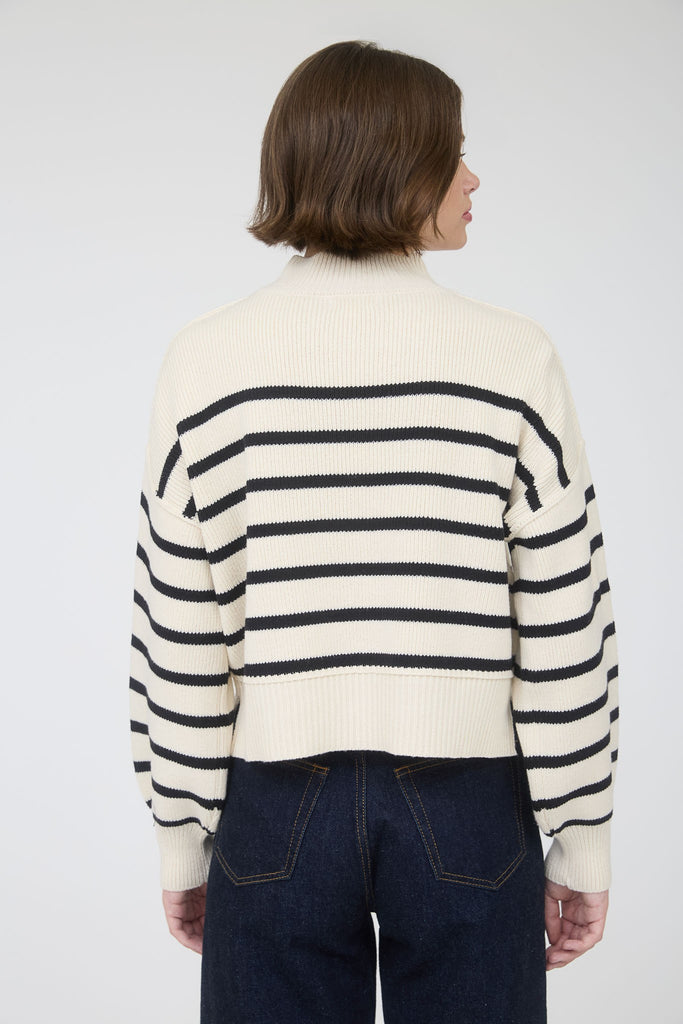 Liv Striped Sweater - BluePeppermint Boutique