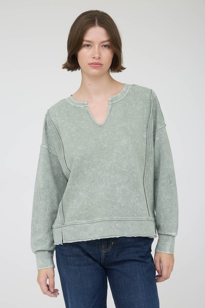 Lucky Long Sleeve Top - BluePeppermint Boutique