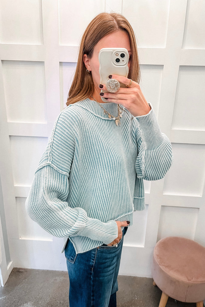 oversized ribbed sweater