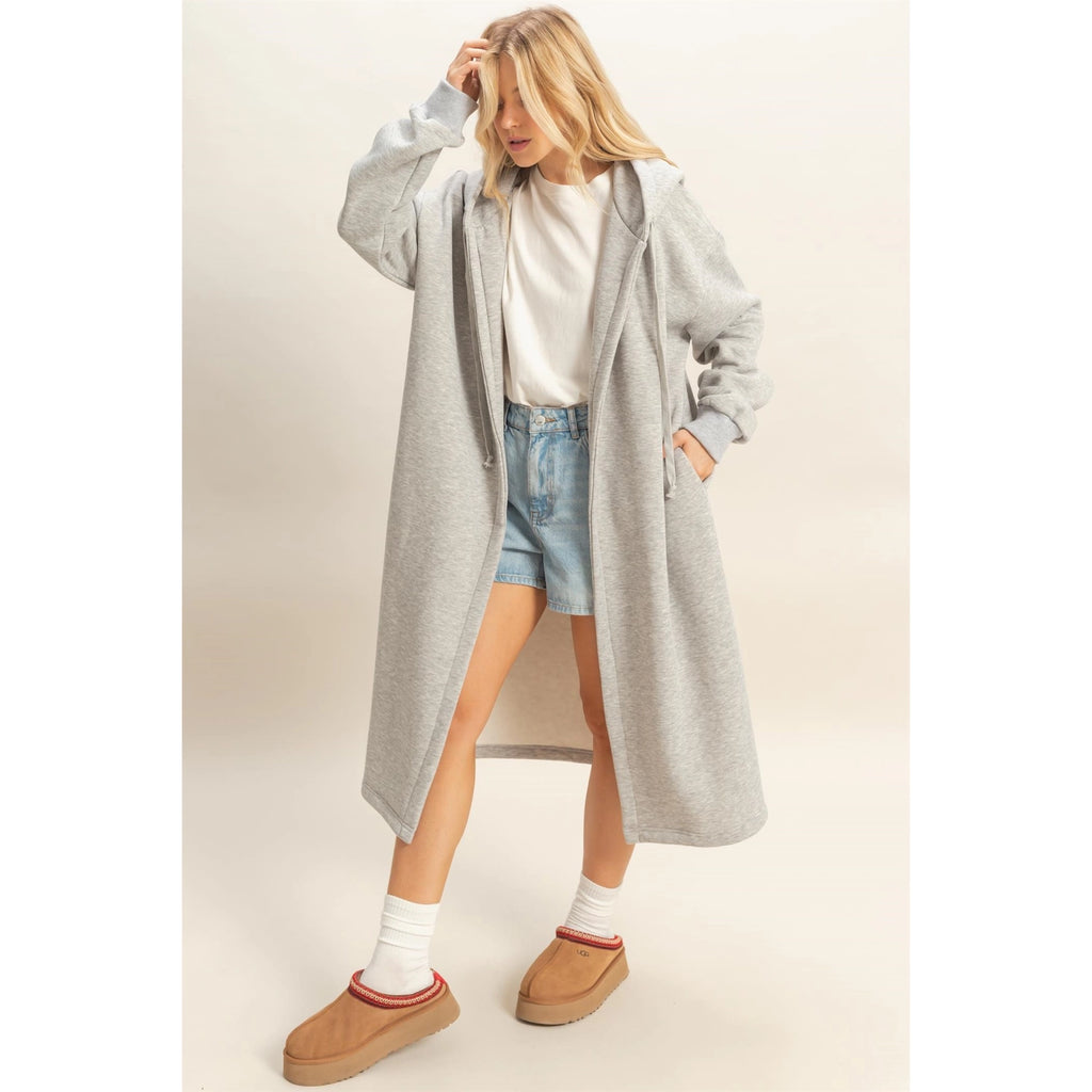 Bennett Longline Coat - BluePeppermint Boutique