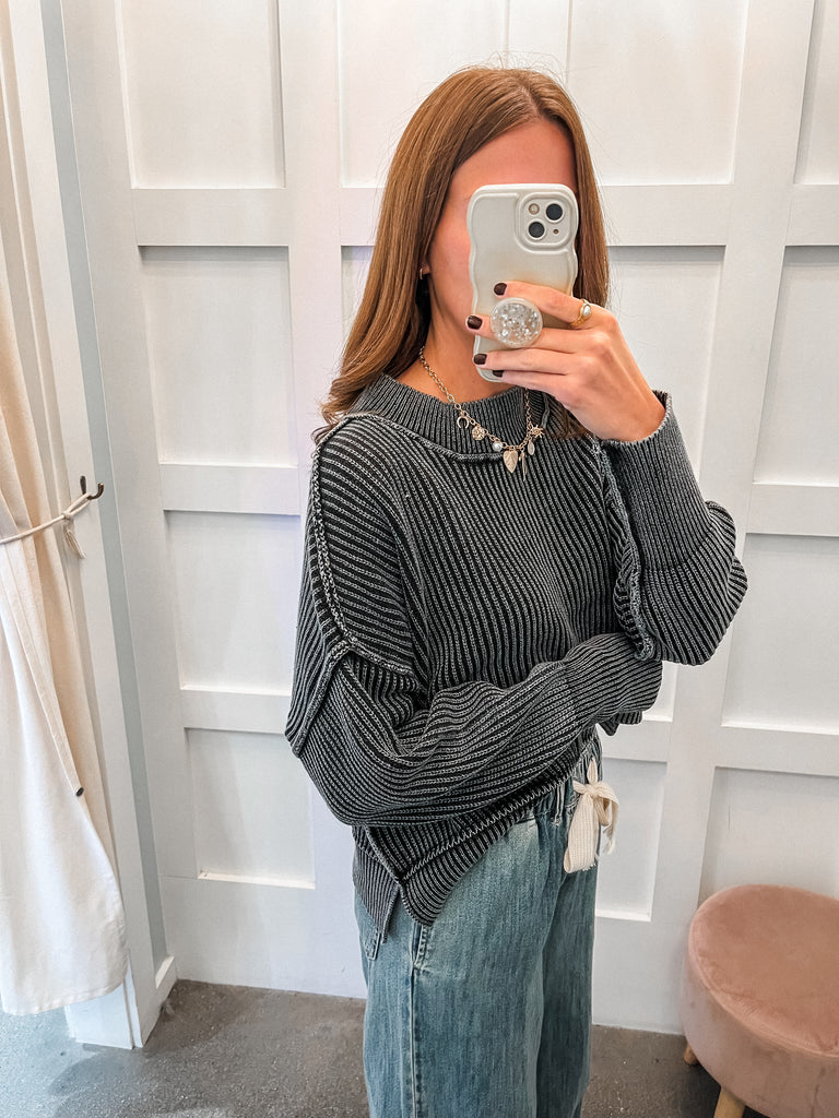 oversized ribbed sweater