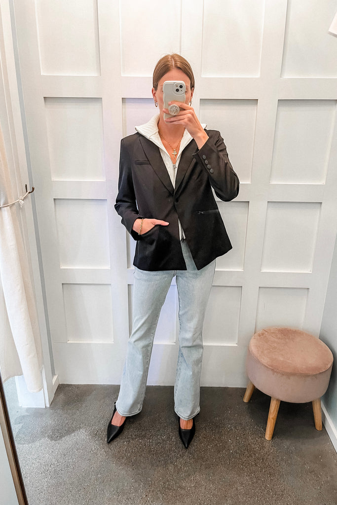 Brinkley Blazer Sweater Combo - BluePeppermint Boutique