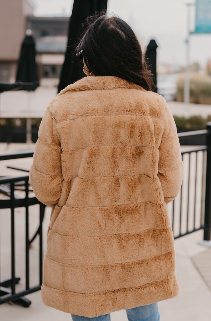 Heavenly Faux Fur Jacket - BluePeppermint Boutique