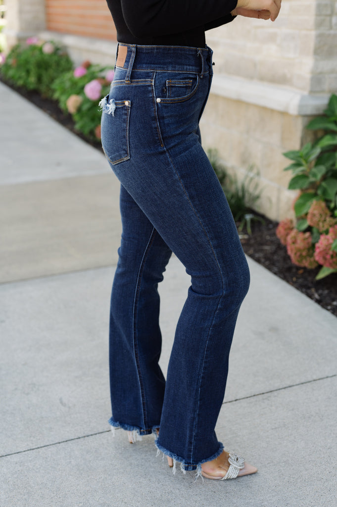 Judy has no more Blues Bootcut Jean - BluePeppermint Boutique
