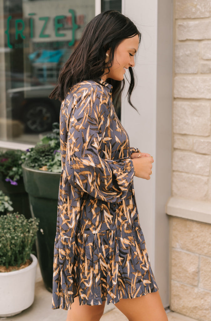 Sticks And Stones Button Down Dress - BluePeppermint Boutique