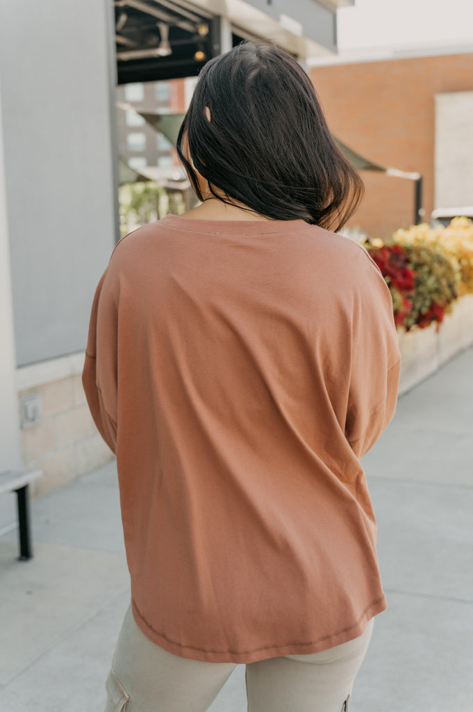 Suede Star Sister Crew Neck Long Sleeve - BluePeppermint Boutique