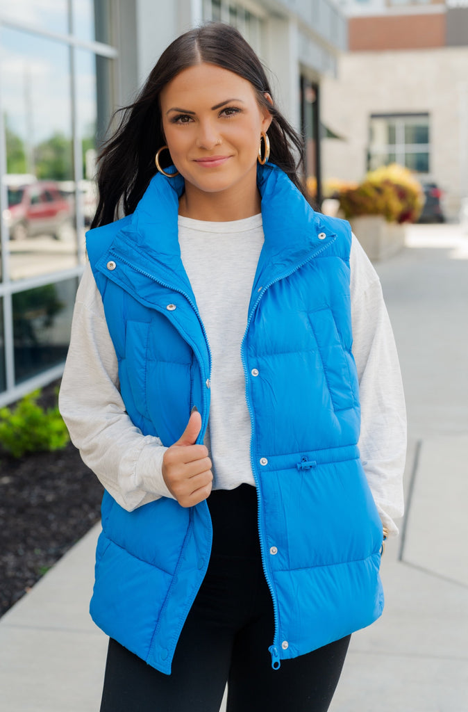 Puff Daddy Vest with Pockets - BluePeppermint Boutique
