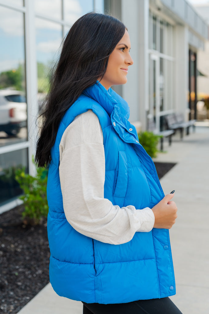 Puff Daddy Vest with Pockets - BluePeppermint Boutique