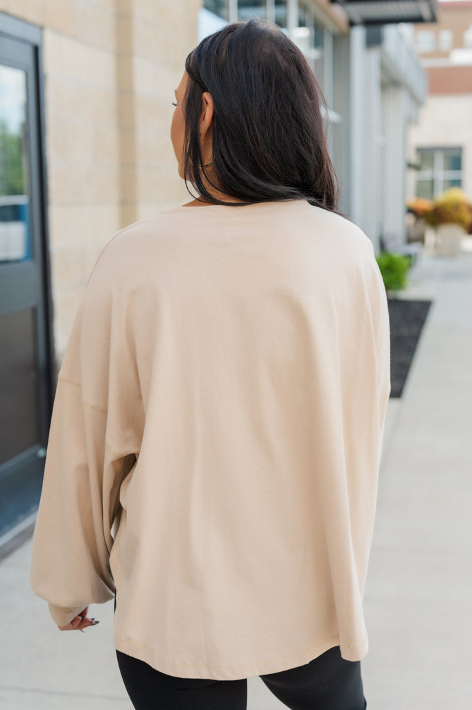 Suede Star Sister Crew Neck Long Sleeve - BluePeppermint Boutique