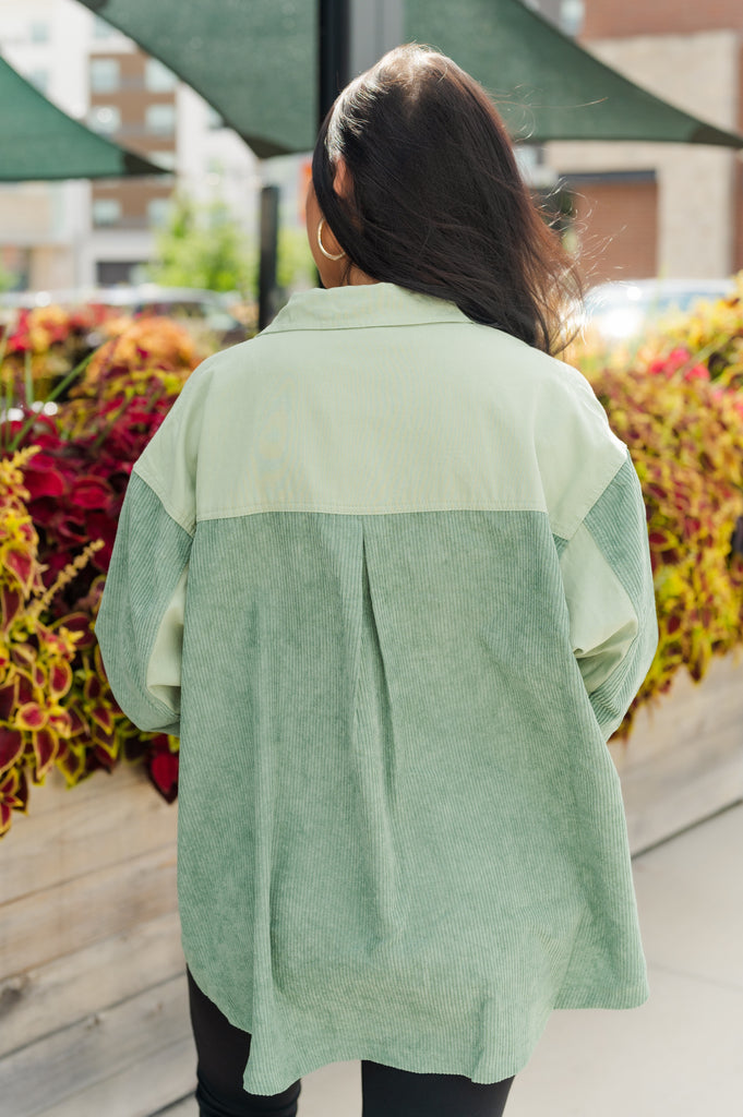Corduroy Queen Shacket with Front Pockets - BluePeppermint Boutique