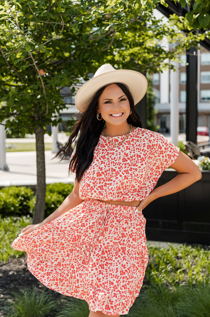 Aspen Floral Blouse - BluePeppermint Boutique