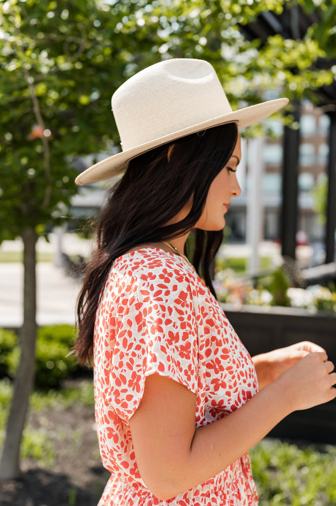 Aspen Floral Blouse - BluePeppermint Boutique
