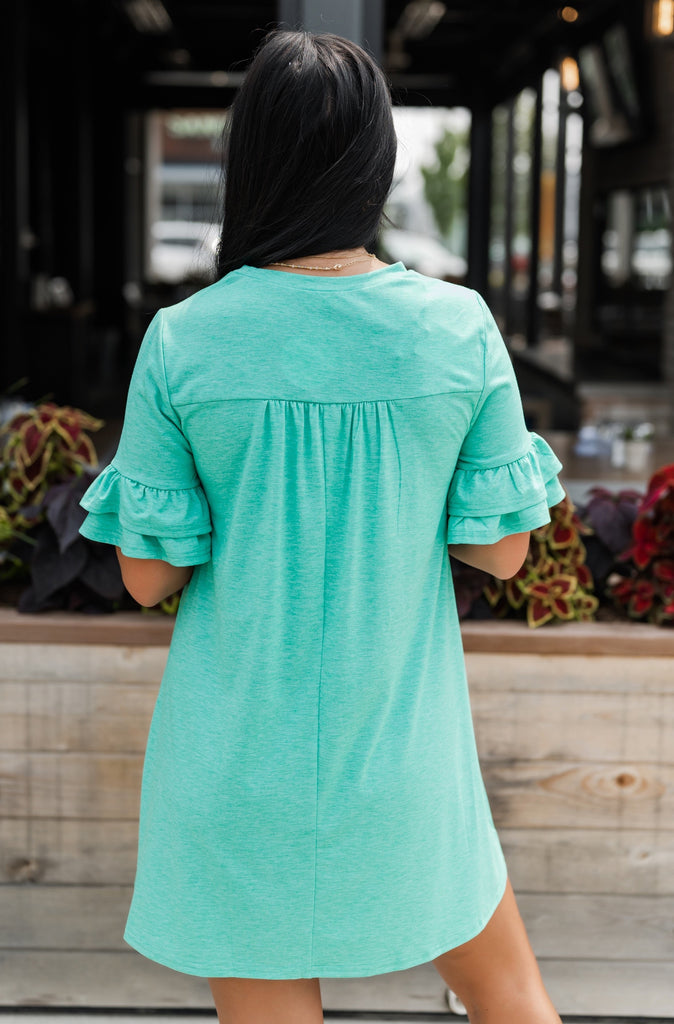 Tea Time Flowy T-Shirt Dress - BluePeppermint Boutique