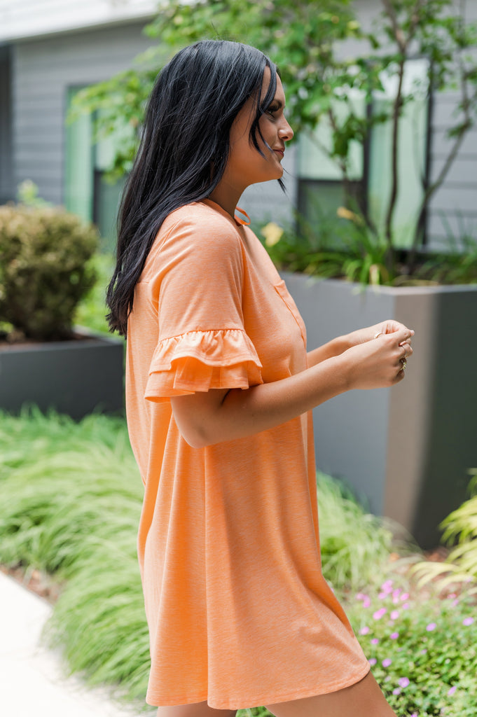 Tea Time Flowy T-Shirt Dress - BluePeppermint Boutique
