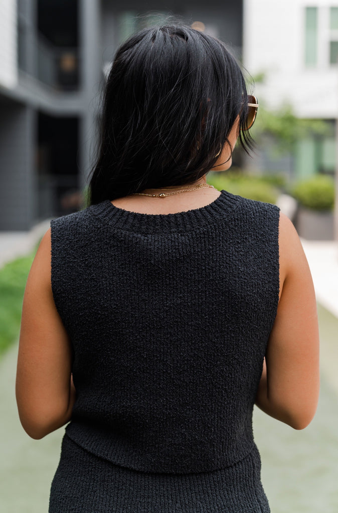 Britney Era V-Neck Cropped Sweater Top - BluePeppermint Boutique