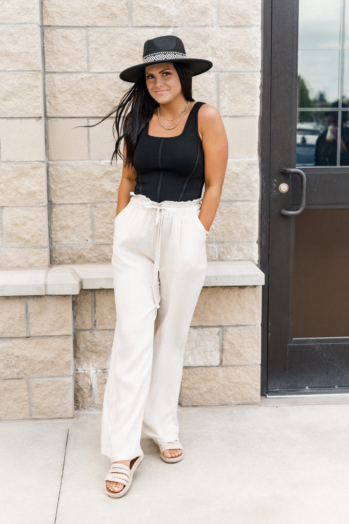 Quinn Spandex Crop Top Black - BluePeppermint Boutique