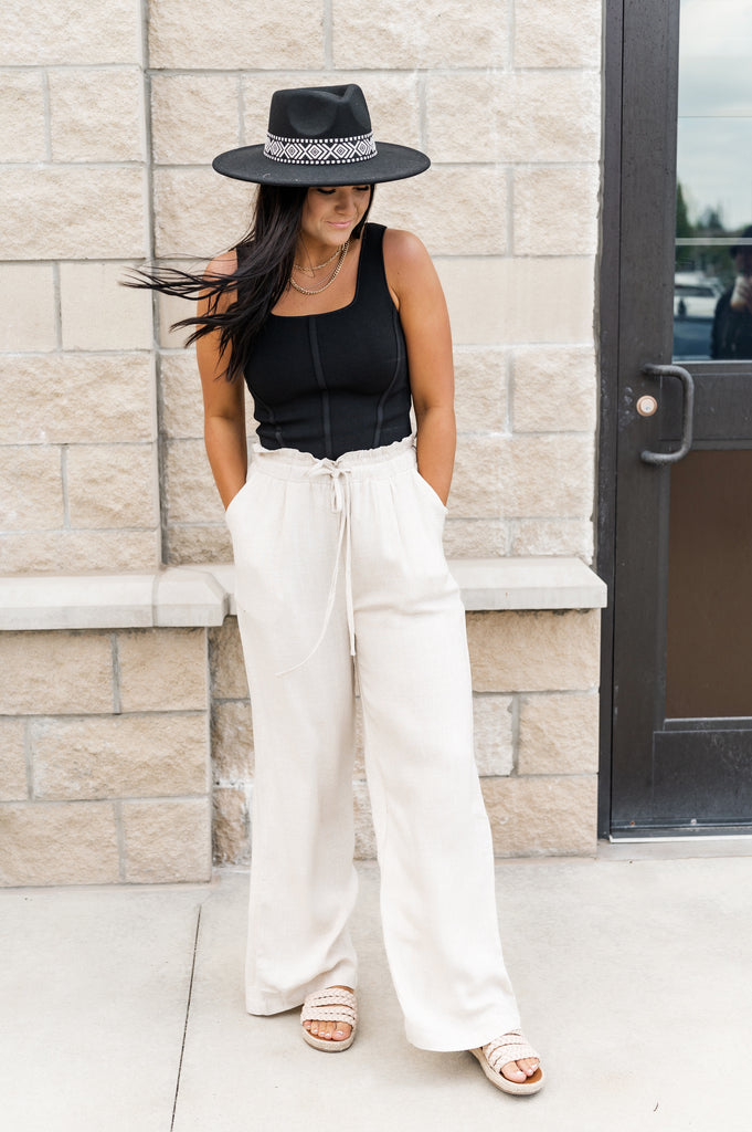 Quinn Spandex Crop Top Black - BluePeppermint Boutique