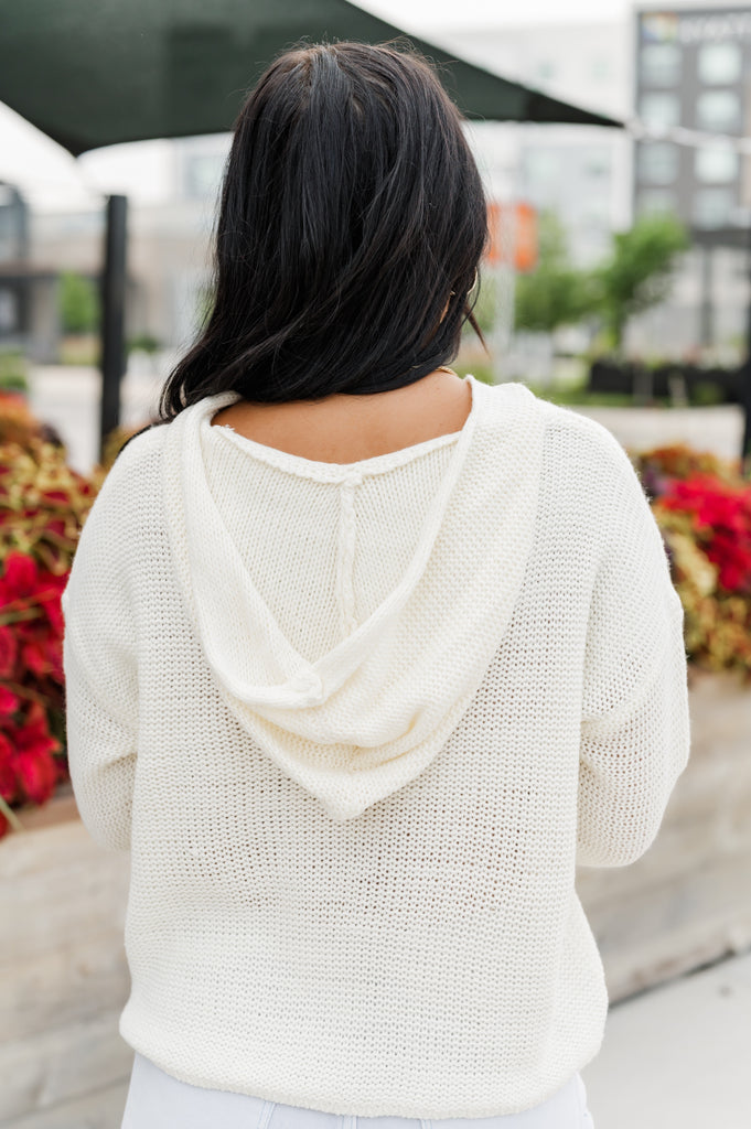 Long Walks On The Beach Sweater Hoodie - BluePeppermint Boutique