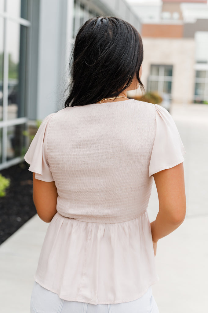 Smock Sis Peplum Blouse - BluePeppermint Boutique