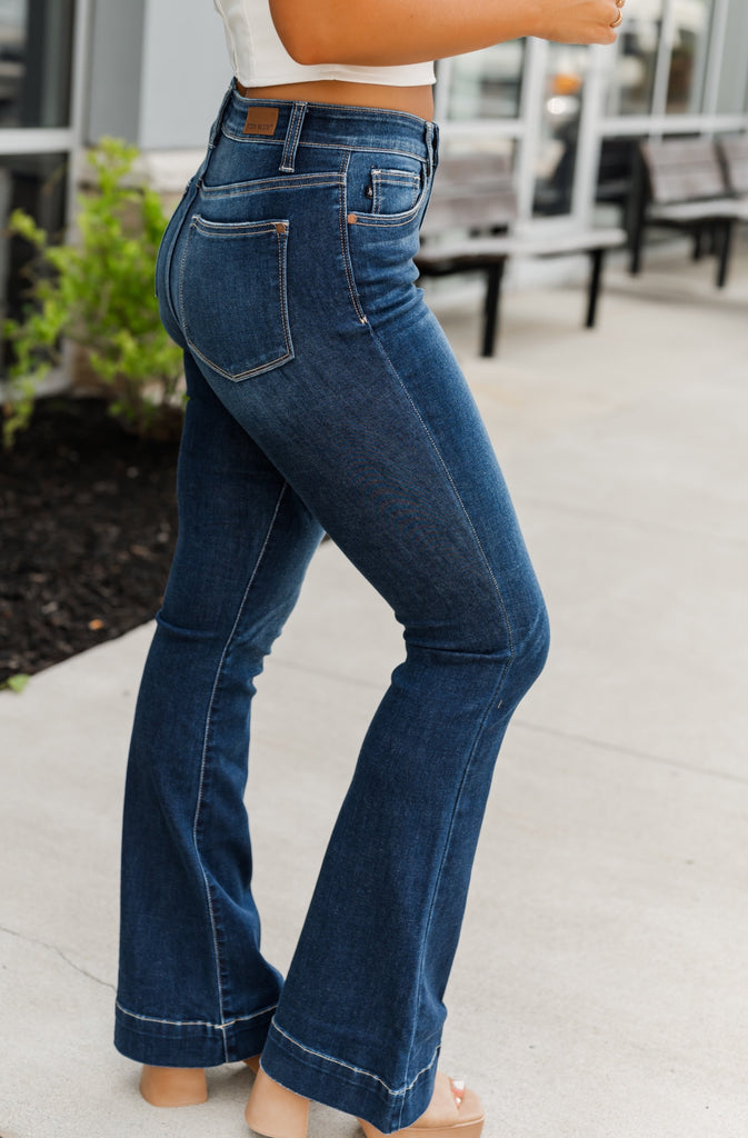 Judy Blue High Rise Flare - BluePeppermint Boutique