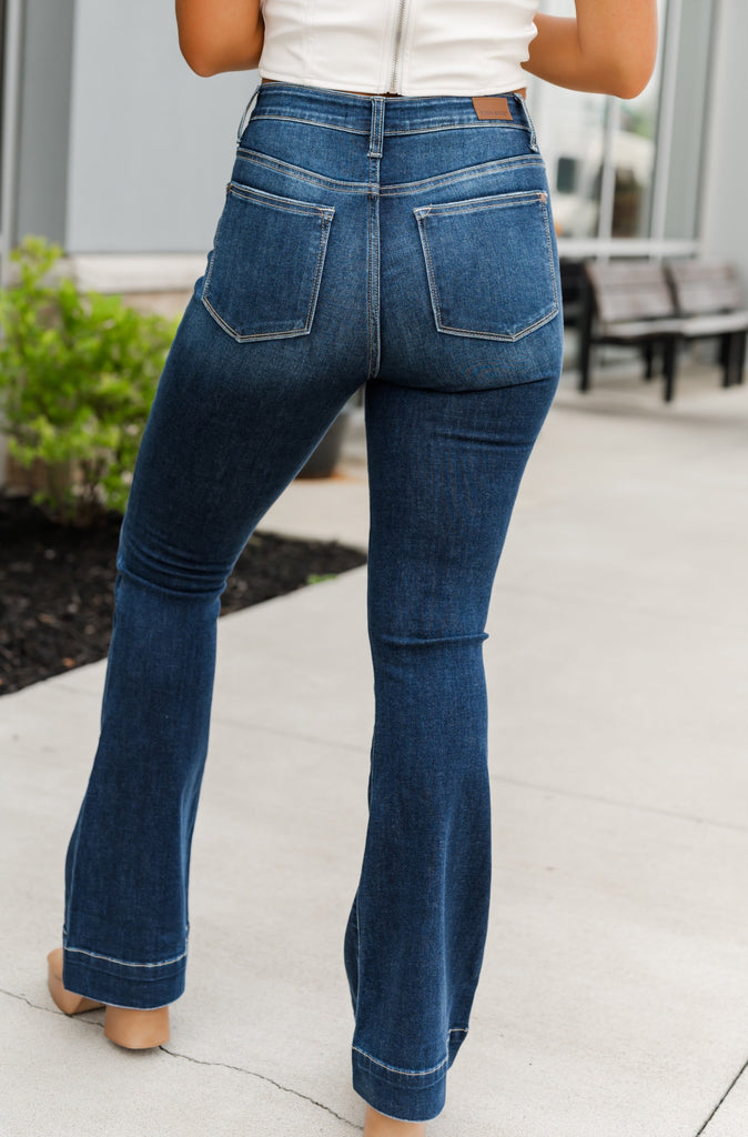 Judy Blue High Rise Flare - BluePeppermint Boutique