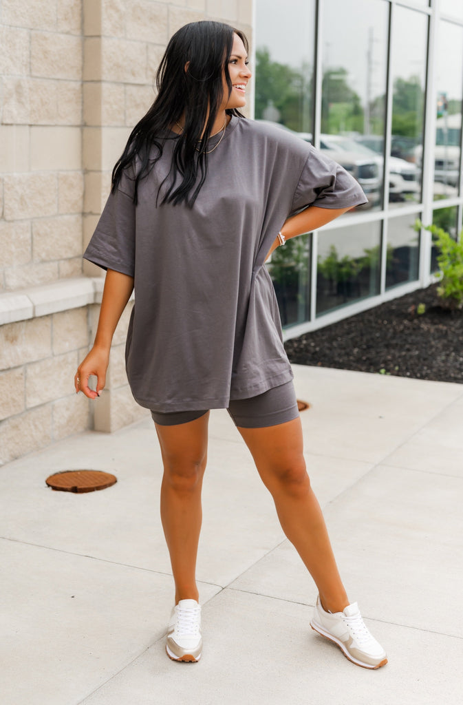 Cool Girl Oversized Tee - BluePeppermint Boutique