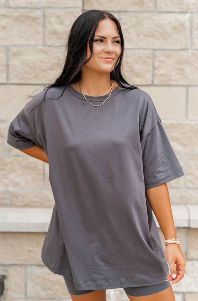 Cool Girl Oversized Tee - BluePeppermint Boutique