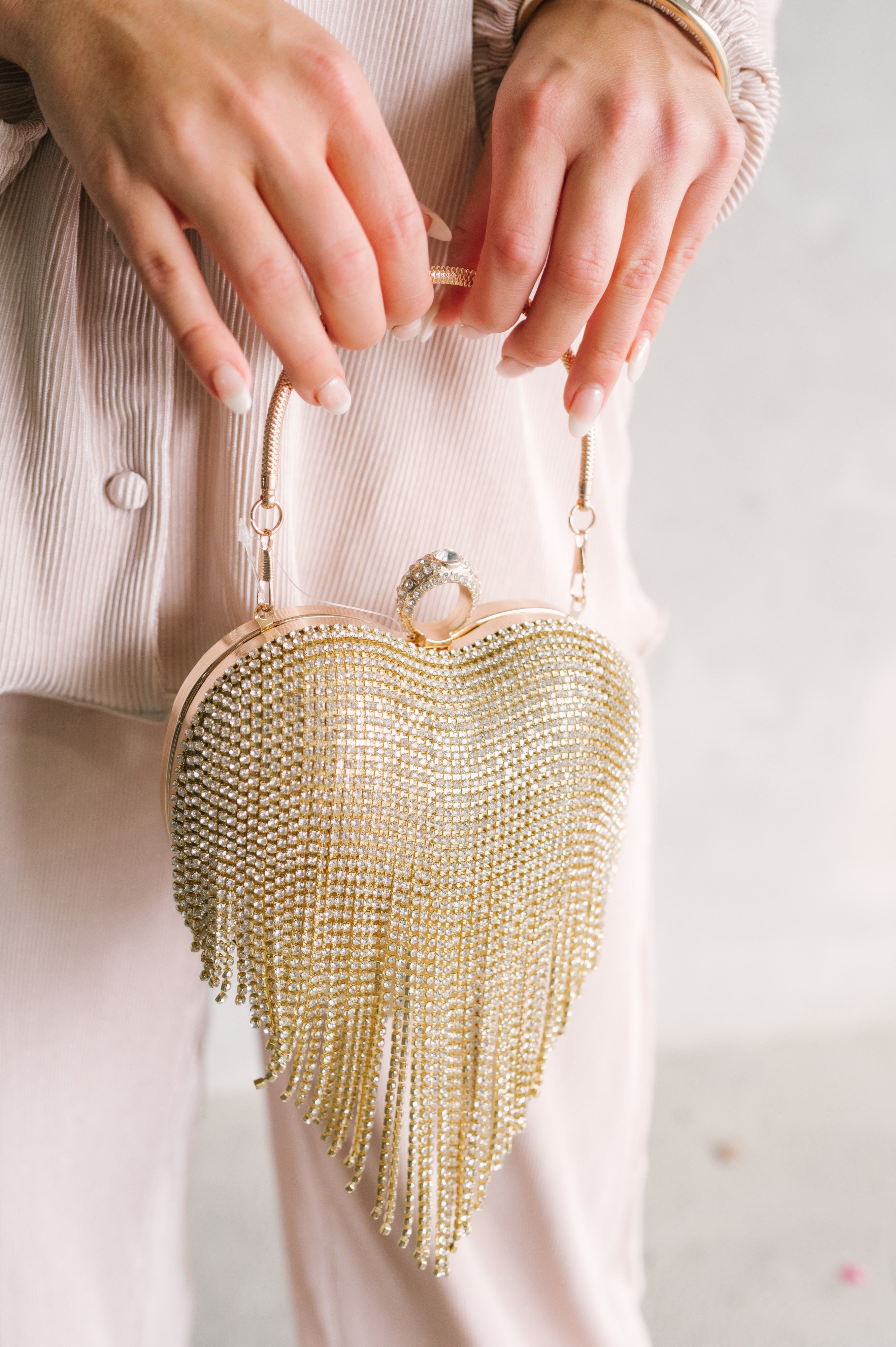 Gold Heart Purse