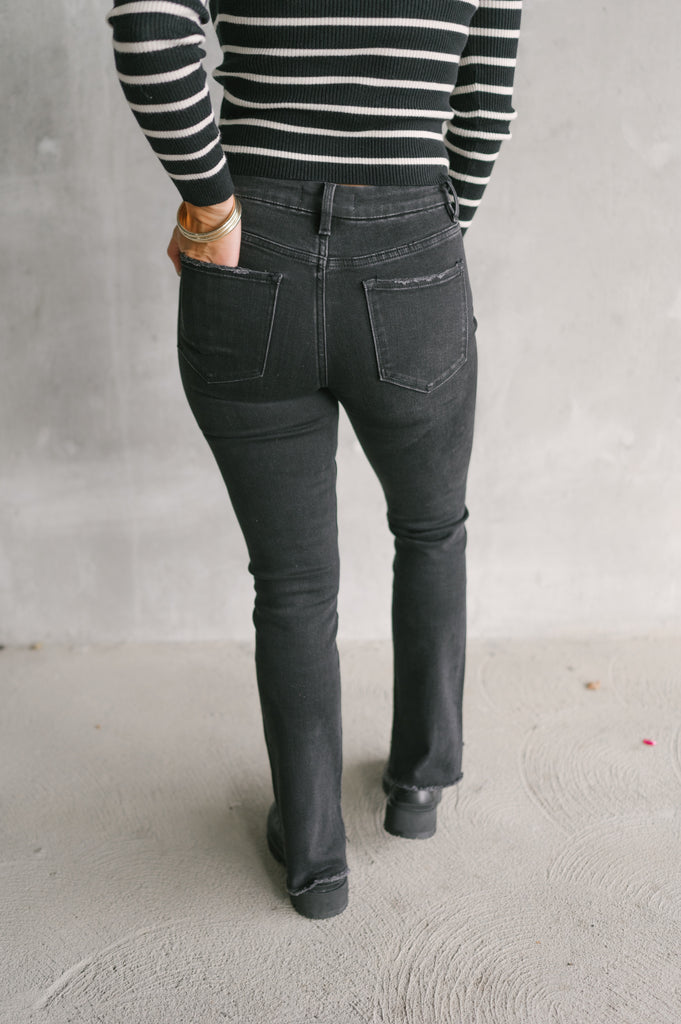 Well Intentioned Mid Rise Straight Jean - BluePeppermint Boutique