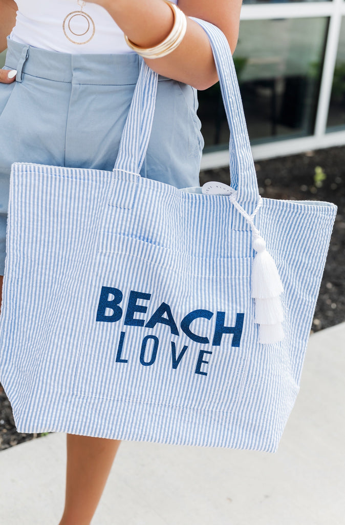 Glitter Beach Love Everything Bag - BluePeppermint Boutique