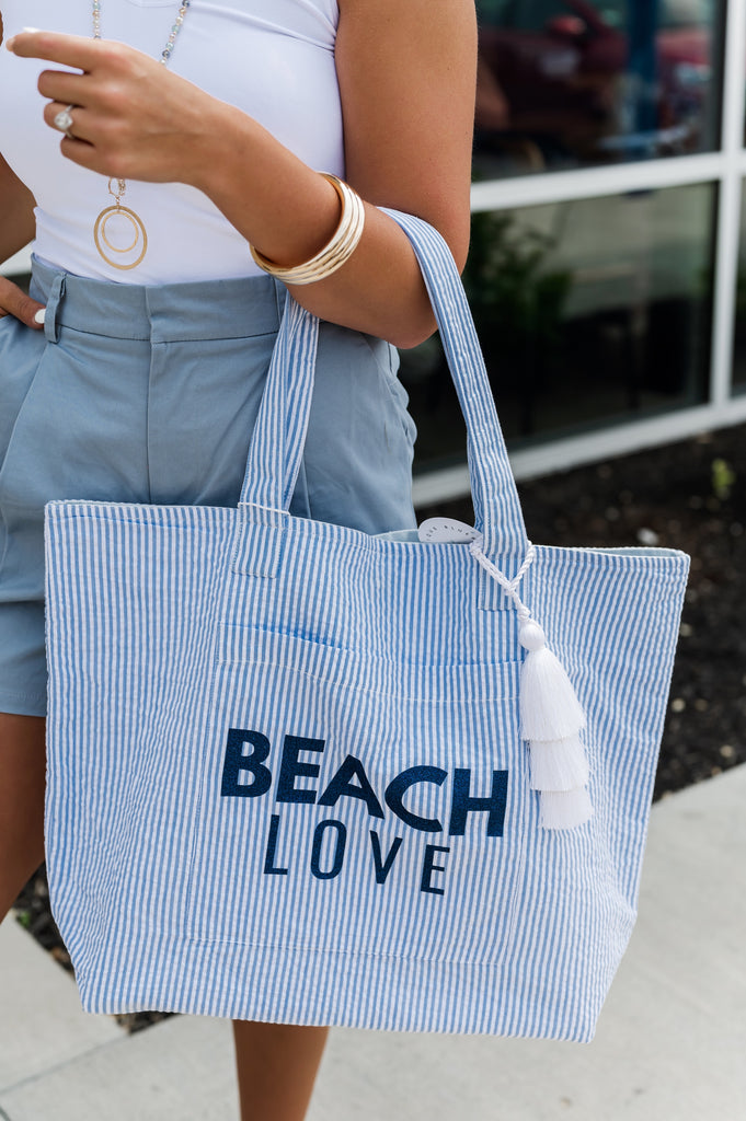 Glitter Beach Love Everything Bag - BluePeppermint Boutique