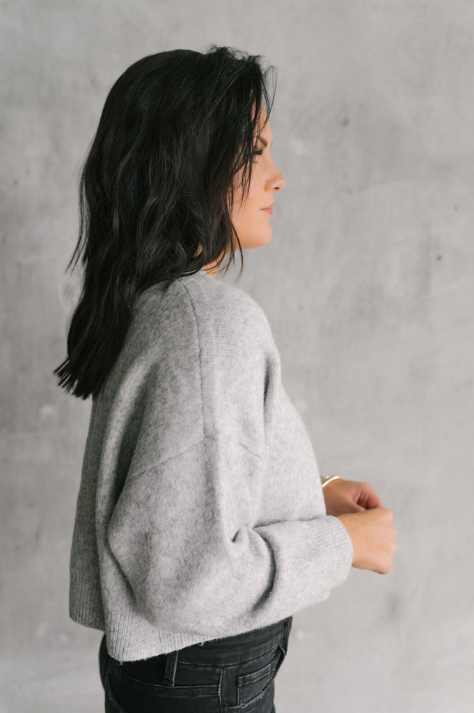 Crop it like it's hot-Cropped Ribbed Sweater - BluePeppermint Boutique