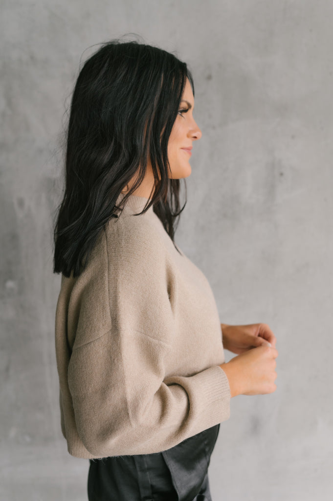 Crop it like it's hot-Cropped Ribbed Sweater - BluePeppermint Boutique