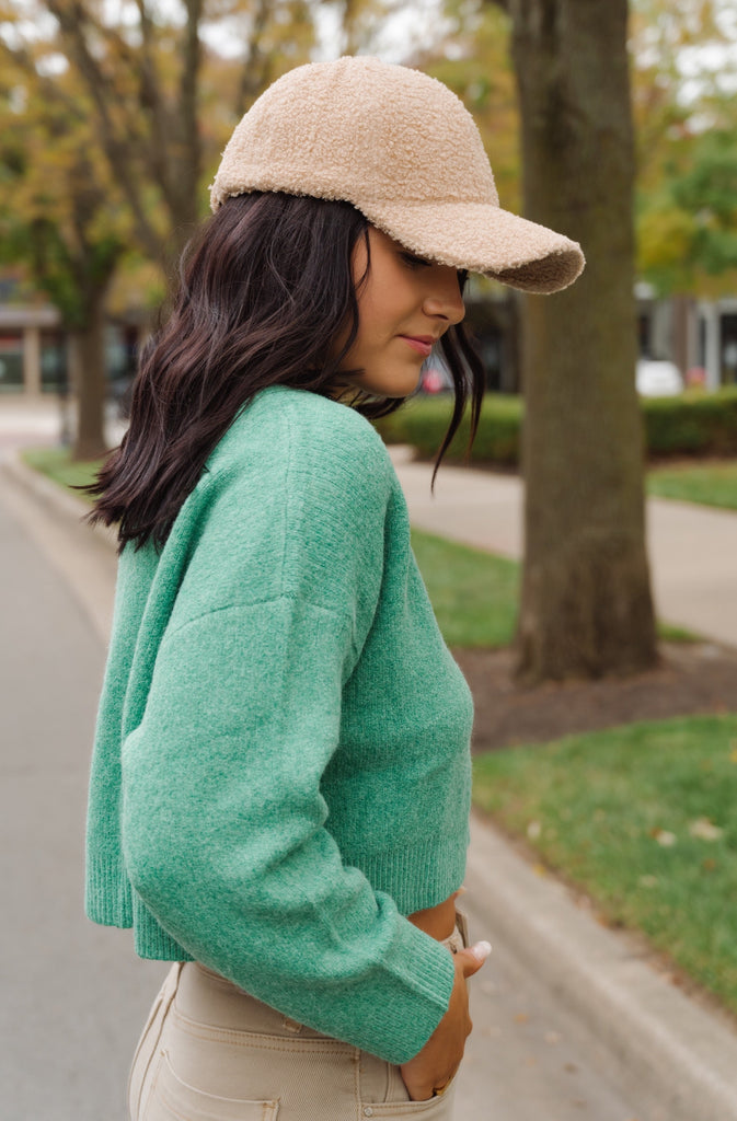 Crop it like it's hot-Cropped Ribbed Sweater - BluePeppermint Boutique